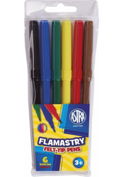 Flamastry 6 kolorów ASTRA