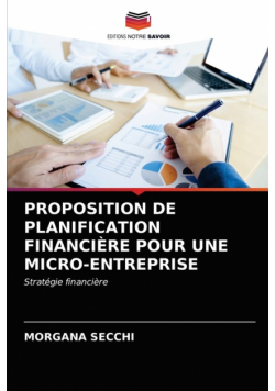 Proposition De Planification Financière Pour Une Micro-Entreprise