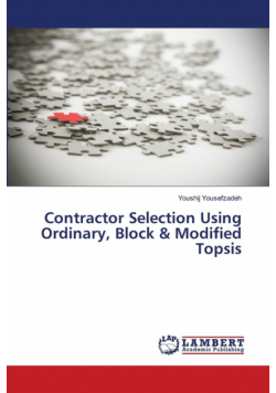Contractor Selection Using Ordinary, Block & Modified Topsis