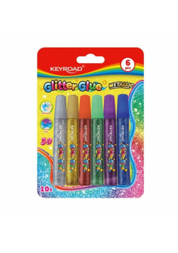Klej brokatowy metaliczne 6x10g