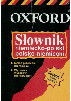 Słownik Niem-Pol-Niem Oxford DELTA