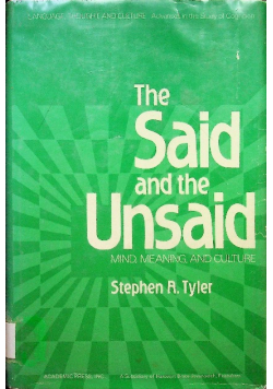 The said and the unsaid