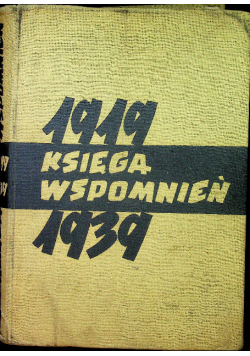 Księga wspomnień 1919 1939