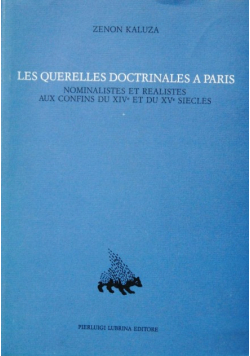 Les Querelles Doctrinales a Paris