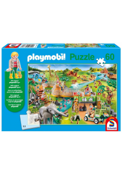 Puzzle 60 Playmobil Zoo + figurka