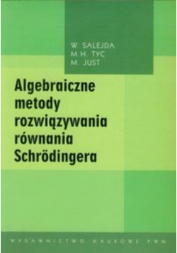 Algebraiczne metody rozwiązywania równania Schrodingera z płytą CD