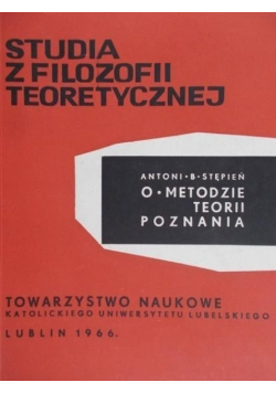 O Metodzie Teorii Poznania