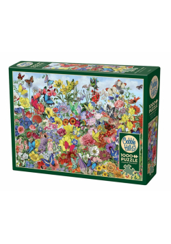 Puzzle 1000 Ogród pełen motyli