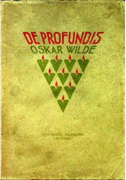 De Profundis Listy i impresje więzienne 1922 r.