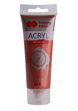 Farba akrylowa 75ml miedź metalik HAPPY COLOR