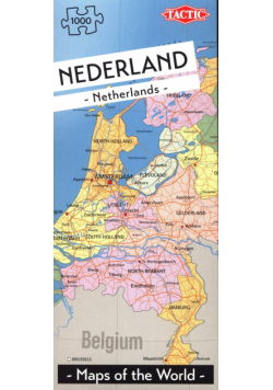 Puzzle Mapa Holandii 1000