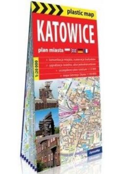 Plastic map Katowice 1:20 000 plan miasta