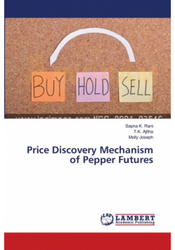 Price Discovery Mechanism of Pepper Futures