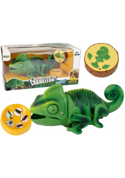 Kameleon zdalnie sterowany zielony 28cm