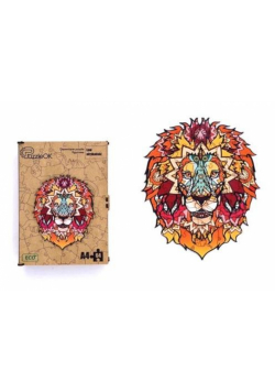 Puzzle drewniane eko 133 Lew afrykański A3