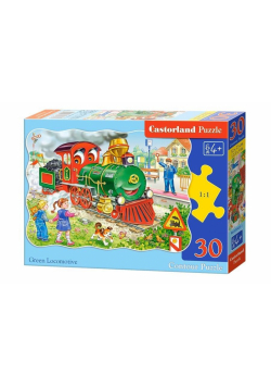 Puzzle 30 Green Locomotive CASTOR
