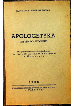 Apologetyka 1938 r