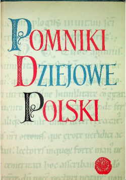Pomniki dziejowe polski  Tom VII część 2