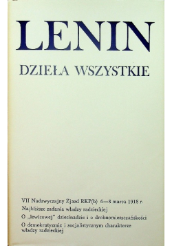 Lenin Dzieła Tom 36