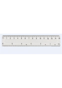 Linijka plastikowa GR-801-15cm FIORELLO