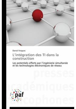 L intégration des ti dans la construction
