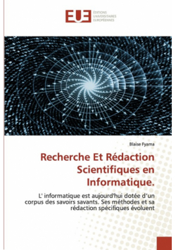 Recherche Et Rédaction Scientifiques en Informatique.