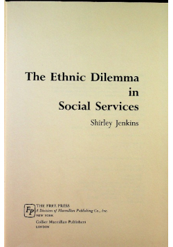 The ethnic dilemma in social services