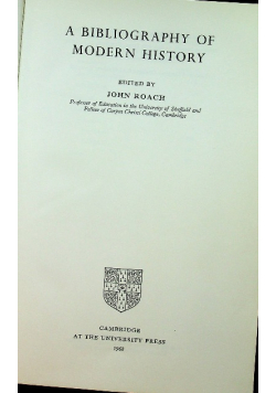 A bibliography of modern history