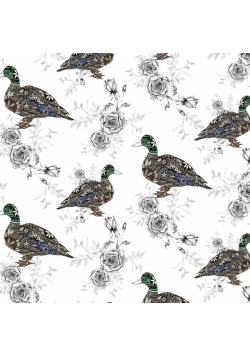 Karnet Swarovski kwadrat CL0403 Etniczne kaczki