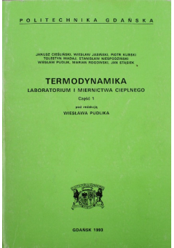 Termodynamika laboratorium i miernictwa cieplnego Część I