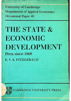 The State and Eonomic Development Peru since 1968
