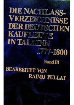Die nachlassverzeichnisse der deutschen kaufleute 1777 1800