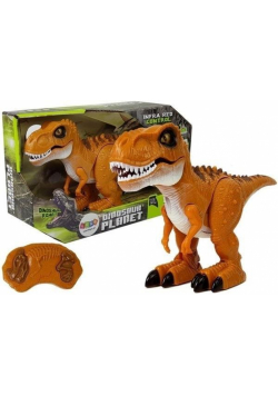 Dinozaur zdalnie sterowany brązowy