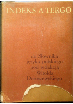 Indeks a tergo do słownika języka polskiego