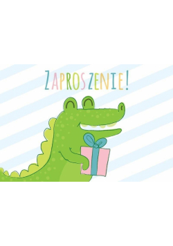 Zaproszenie ZZ-072 Krokodyl (5 szt.)