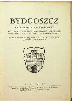 Bydgoszcz przewodnik krajoznawczy 1929 r.
