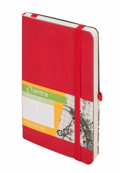 Notes A6 Linia Impresja Czerwony ANTRA