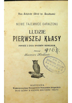 Nowe tajemnice garnizonu ludzie pierwszej klasy 1904 r