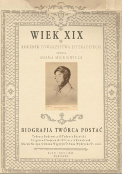 Wiek XIX Rocznik Towarzystwa Literackiego im Adama Mickiewicza Numer Sienkiewiczowski