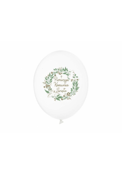 Balony Pierwsza Komunia Święta 30cm 6szt