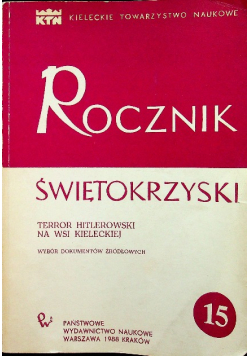Rocznik Świętokrzyski tom 15