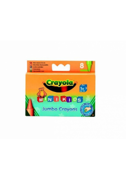 Kredki świecowe extra grube 8 kolorów CRAYOLA