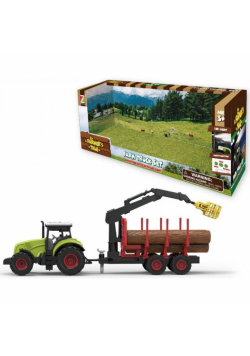 Traktor z przyczepą i dźwiękiem