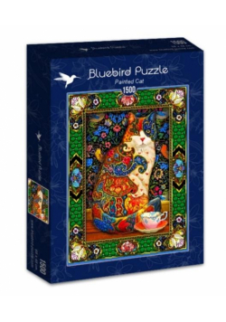 Puzzle 1500 Kolorowy kot