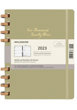 Kalendarz 2023 tyg./mies. 12MXL tw. Crush Olive