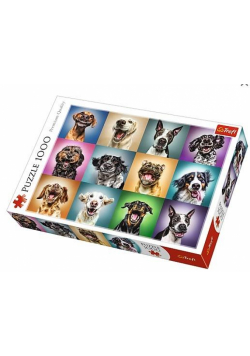 Puzzle 1000 Zabawne psie portrety TREFL