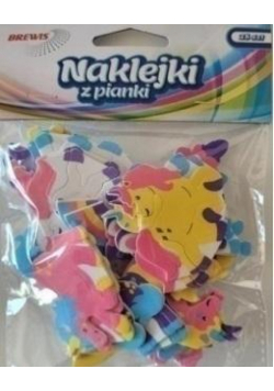 Naklejki z pianki jednorożec 28szt