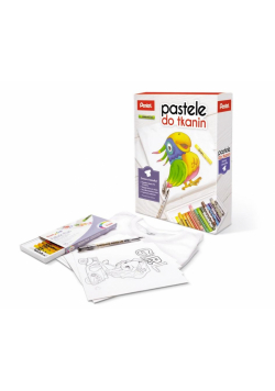 Kredki Pastele do tkanin 15 kol. z koszulką PENTEL