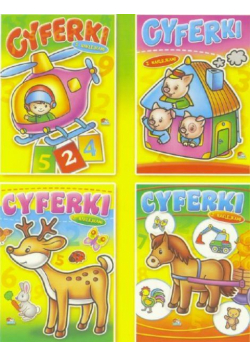 (096) Cyferki. Książeczka z naklejkami MIX