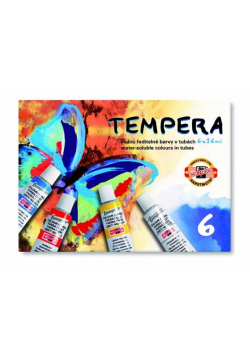 Farby Tempera 6 kolorów